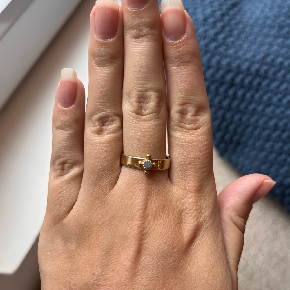 Chan Luu gold ring with opal stone